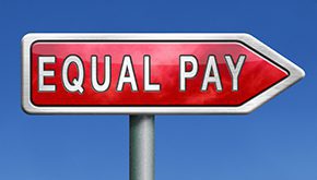 Equal Pay sign