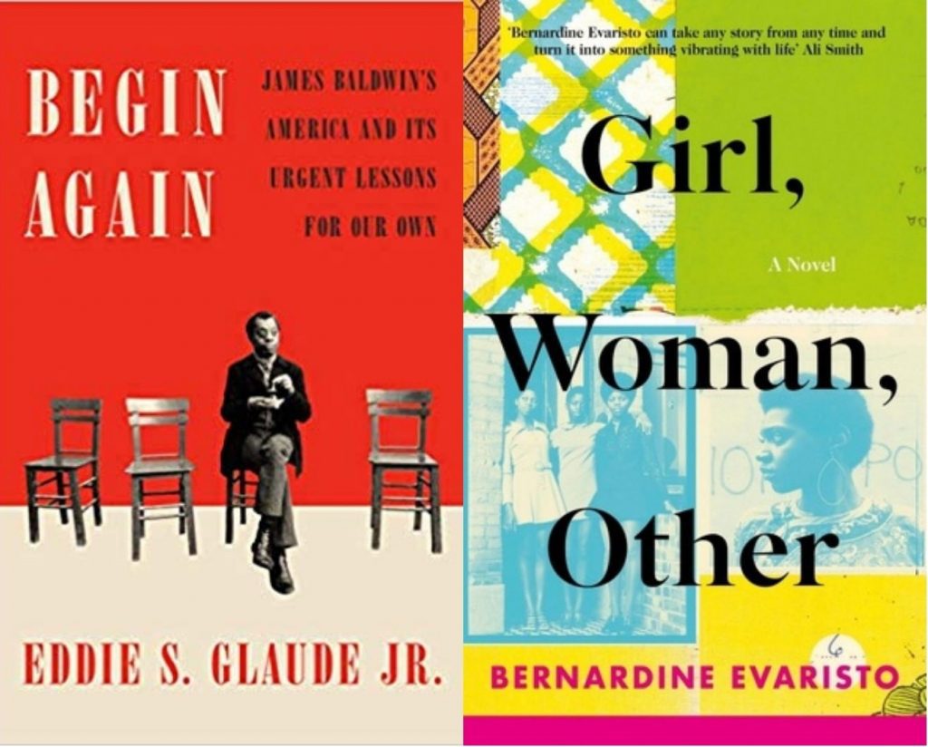 BEGIN AGAIN and GIRL, WOMAN, OTHER-- Books featured at virtual book fairs this fall. 