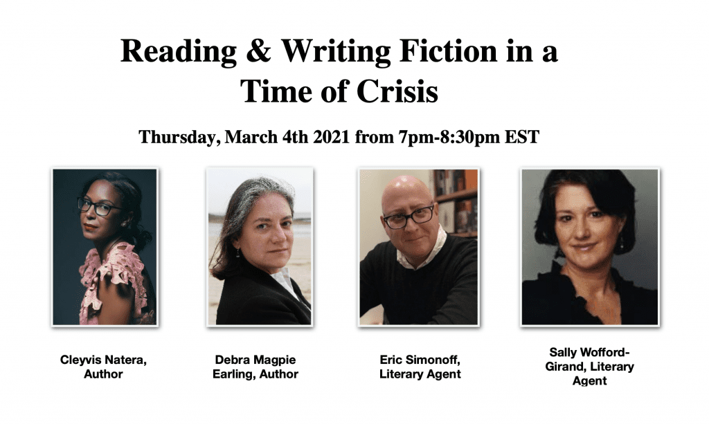 Upcoming Event: Reading & Writing Fiction in a Time of Crisis
